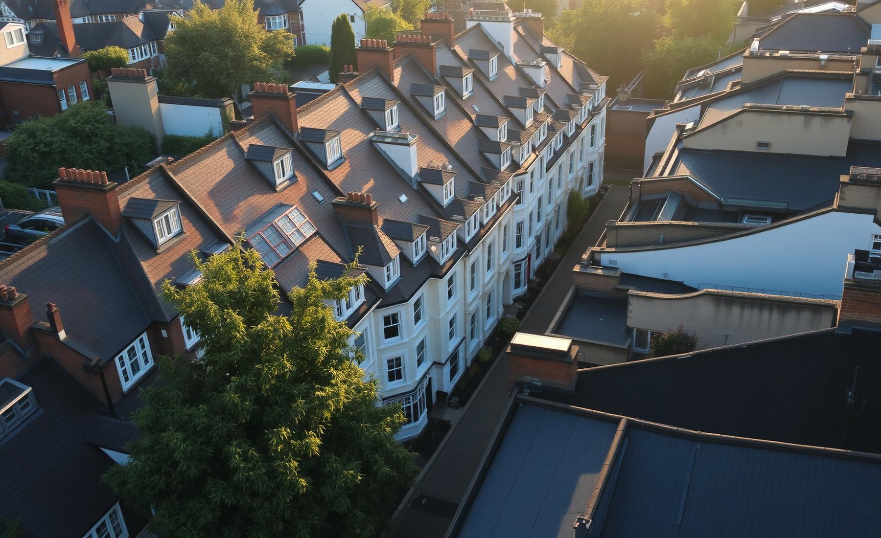 London rooftops at sunrise